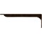 Ekena Millwork Embrey Steel Bracket, Antiqued Bronze 2"W x 18"D x 6 1/2"H BKTM02X18X06EBABZ - alternate 2